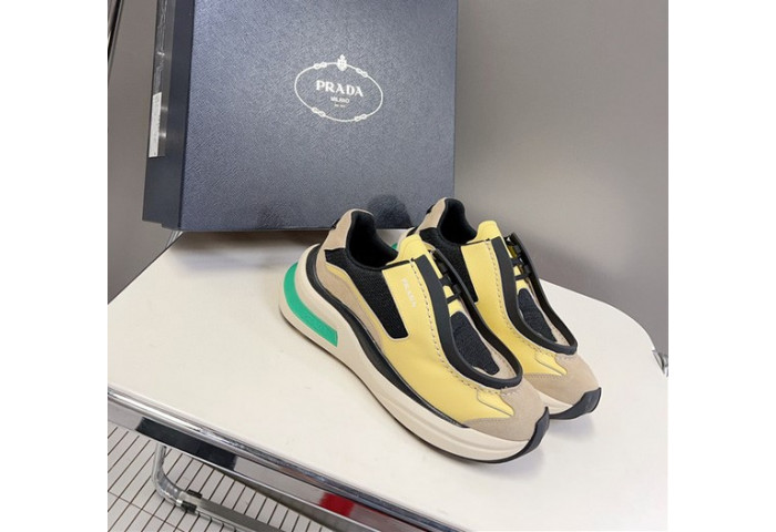 Prada Brushed Leather Sneakers