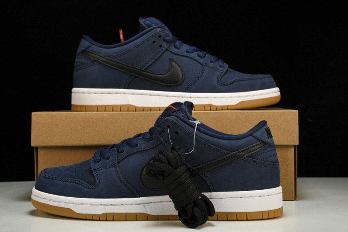 nike sb dunk low navy black gum cw7463-401