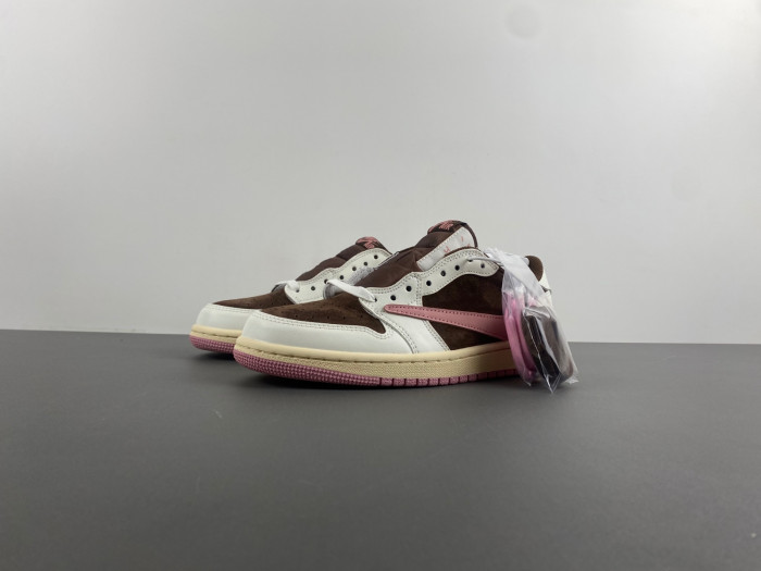jordan 1 retro low og sp travis scott pink brown dz4137-206