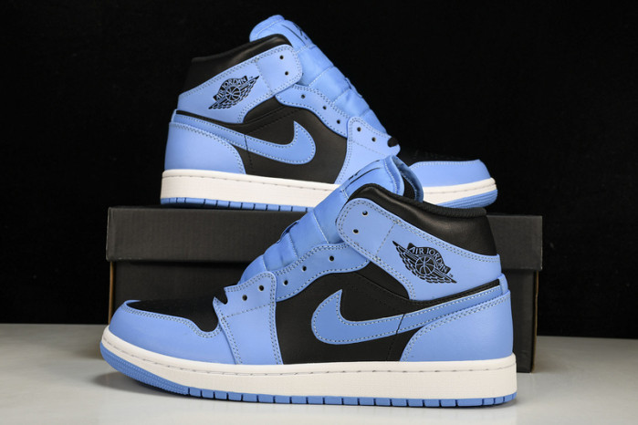 jordan 1 mid university blue black dq8426-401