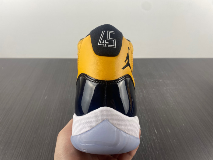 air jordan 11 black and yellow