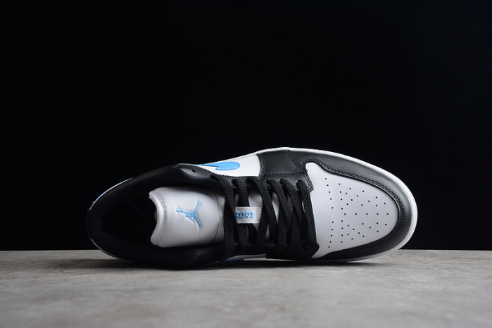 jordan 1 low black university blue white (w) dc0774-041