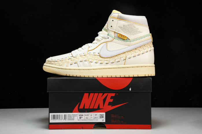 union x air jordan 1 high og "woven" fd2565-100
