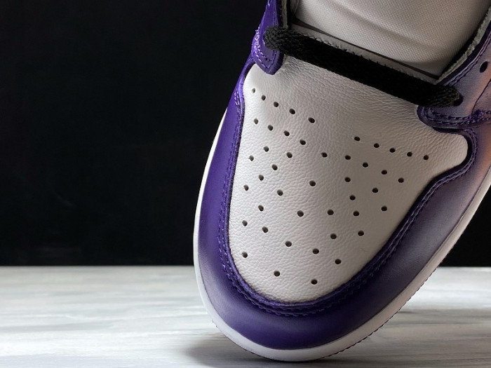 air jordan 1 retro high court purple white 555088-500