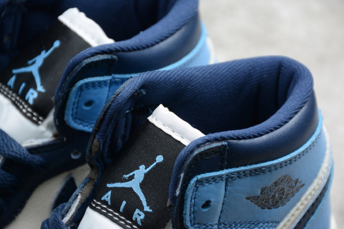 kids air jordan 1 obsidian university blue (555088-140)