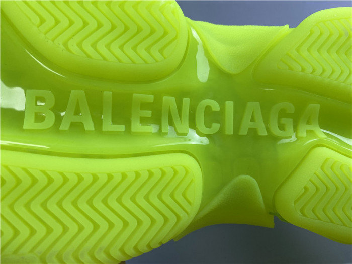 blcg sneaker triple.s.gomma fluorescent green 541624 w2ff1 3720