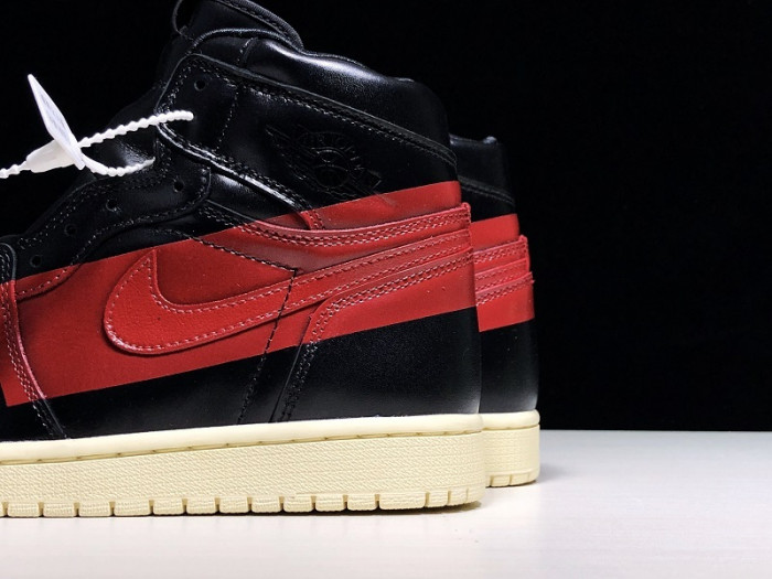 air jordan 1 defiant black red bq6682-006