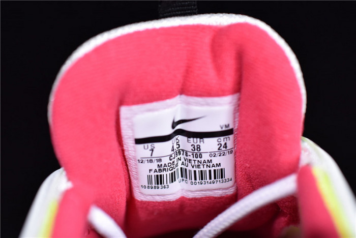 nike air max 97 gs kie ney amax 97 gs white/rush pink/black/volt cj9978-100
