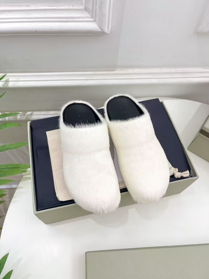 marni calf hair slippers