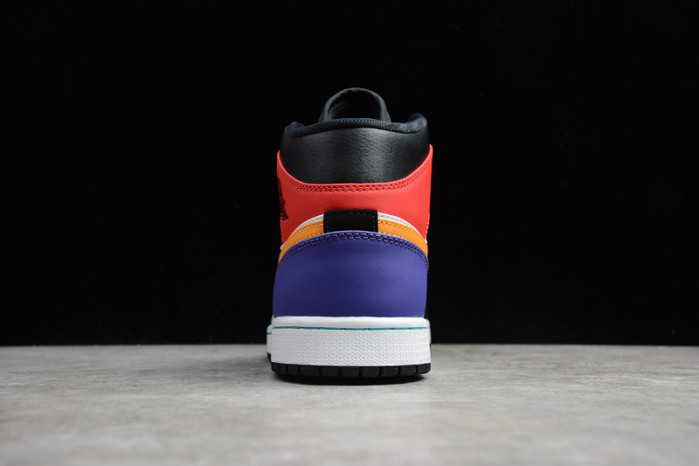 air jordan 1 mid bred multi-color 554724-125