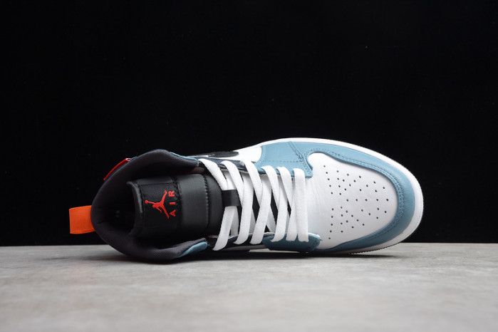 F**etasm x jordan 1 mid fearless blue white cu2802-100