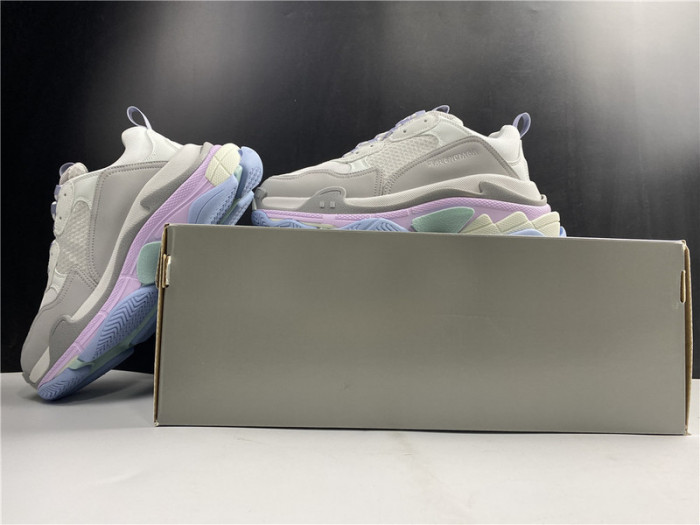 Ba*len*cia*ga sneaker triple.s.gomma gray purple and pink 536737 w2fw1 1977