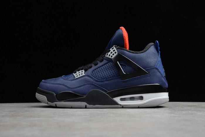 air jordan 4 wntr loyal blue habanero red black cq9597-401