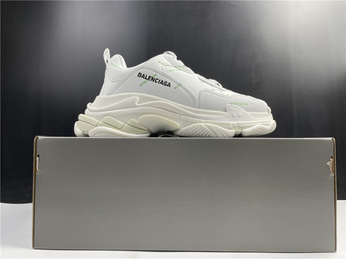 Ba*len*cia*ga sneaker triple.s.gomma white green 536737 w5fw6 1956
