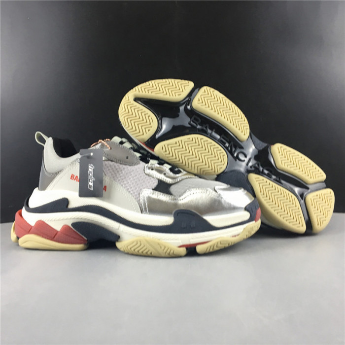 blcg sneaker triple.s.gomma grey silver 541624w06e27320