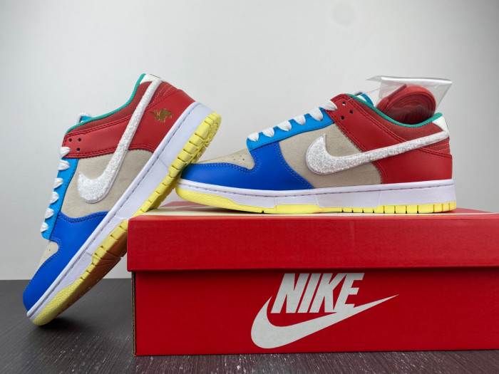 nike dunk low retro prm year of the rabbit blue orange cream fd4203-111